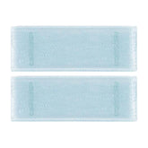 Glass Dinnerware 13.75" x 5" x h:0.5" Rectangular Blue Glass Platter (Set of 2)